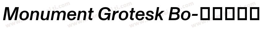 Monument Grotesk Bo字体转换